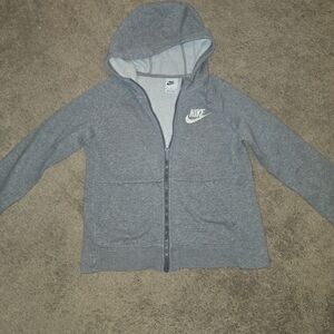 Nike Kids Gray Hoodie Medium